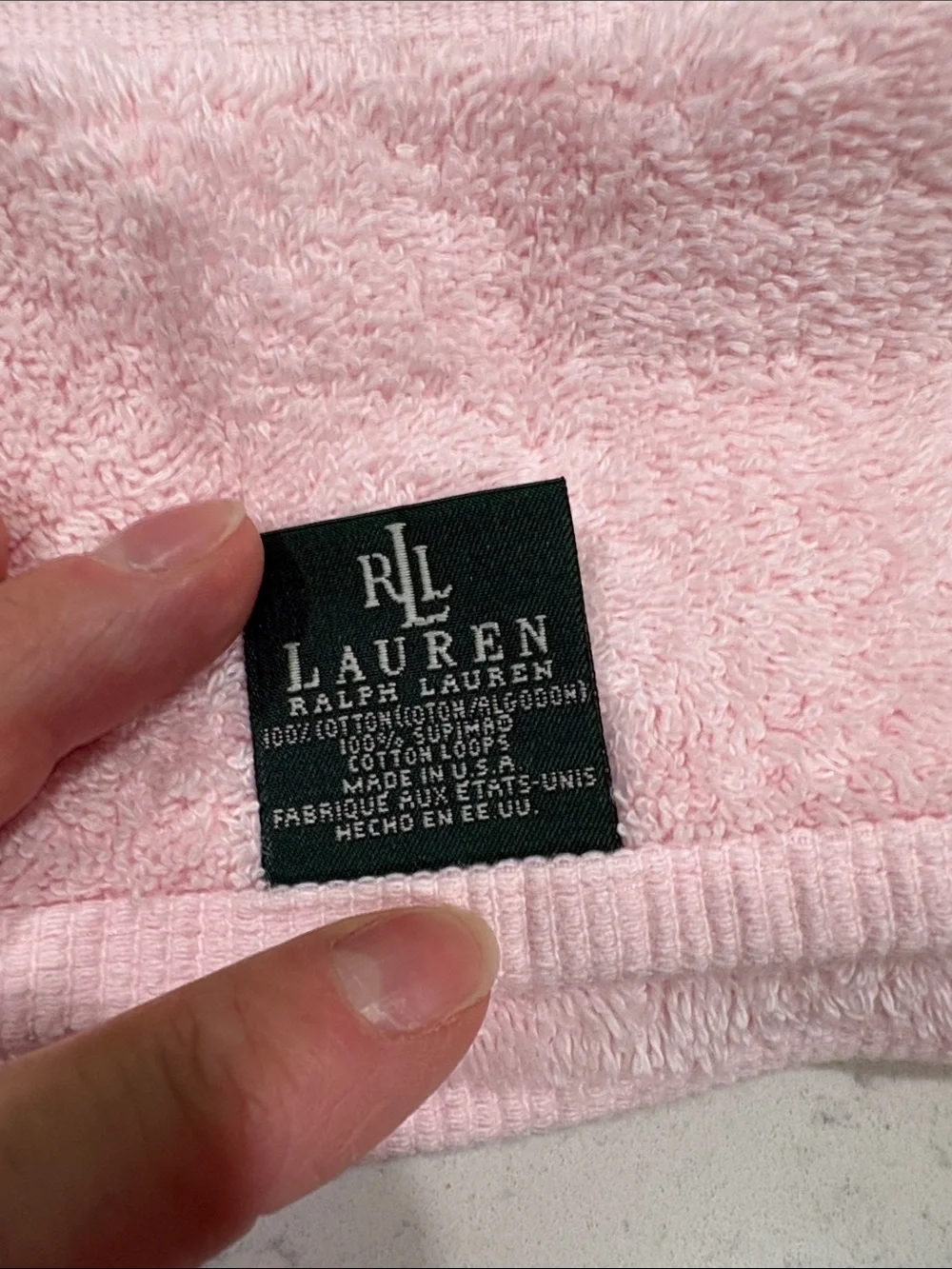 Lauren Ralph Lauren Light Pink Bath Towels - Set of 2